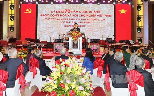 Phát biểu của Chủ tịch nước tại tiệc Chiêu đãi kỷ niệm 70 năm Quốc khánh